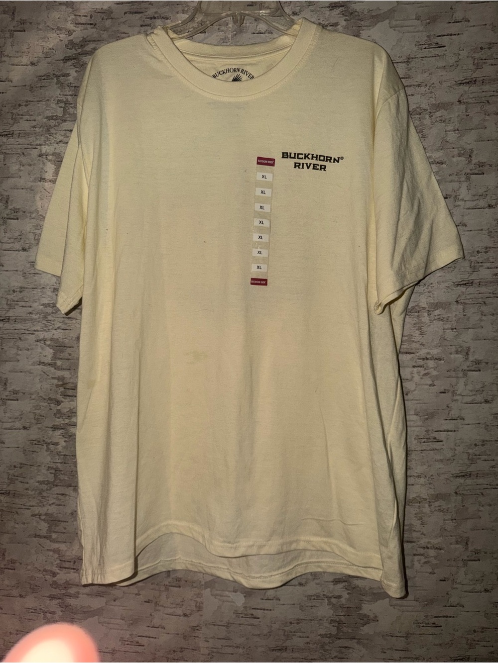 Buckhorn River Men's Short Sleeve Logo Tee in Cream